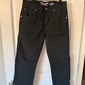 Wrangler Slim Straight Black Jeans
